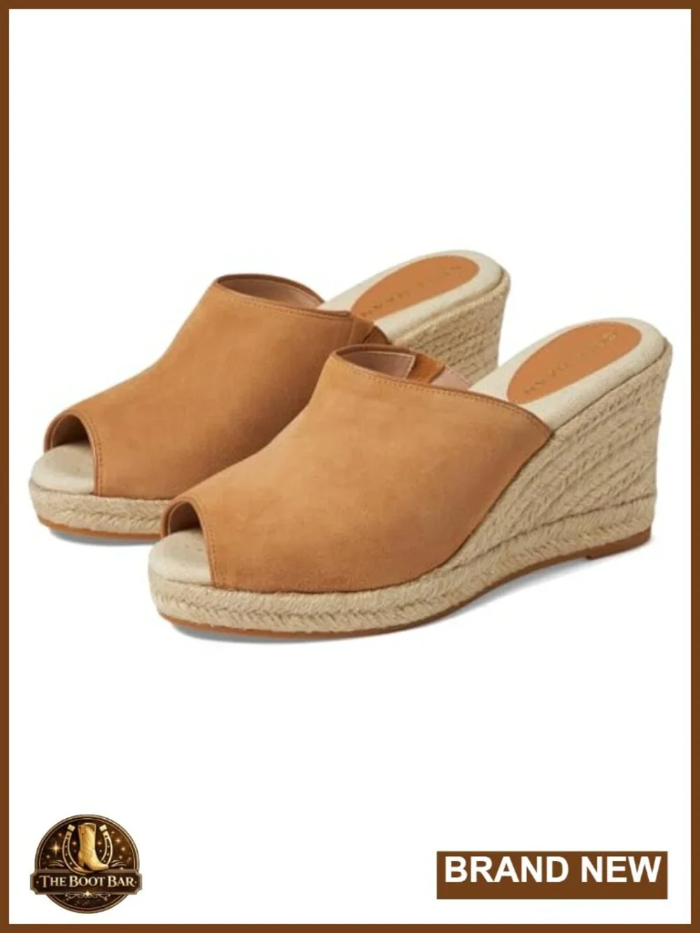 Cloudfeel Southcrest Wedge Mule Espadrille - Open Toe Slip-On - Picture 1 of 6
